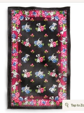 Disney Vera Bradley 101 Dalmatians Plush Throw Blanket, NWT